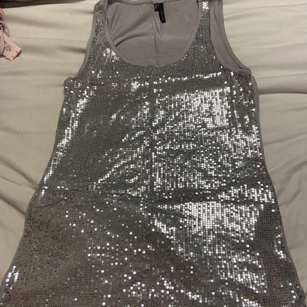 sequin tank top